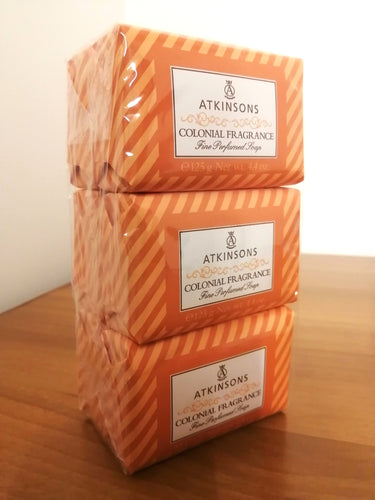 Atkinsons SOAP Colonial Fragrance 125 gr - Sapone Bagno profumato 6 Pezzi
