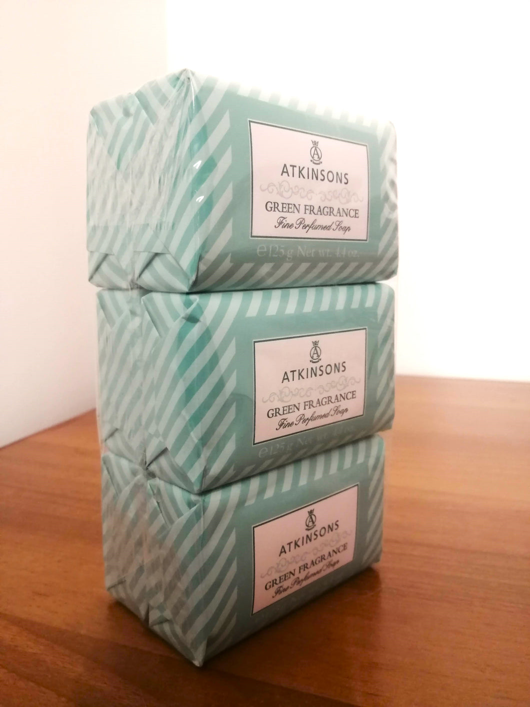 Atkinsons SOAP Green Fragrance 125 gr - Sapone Bagno profumato 6 Pezzi