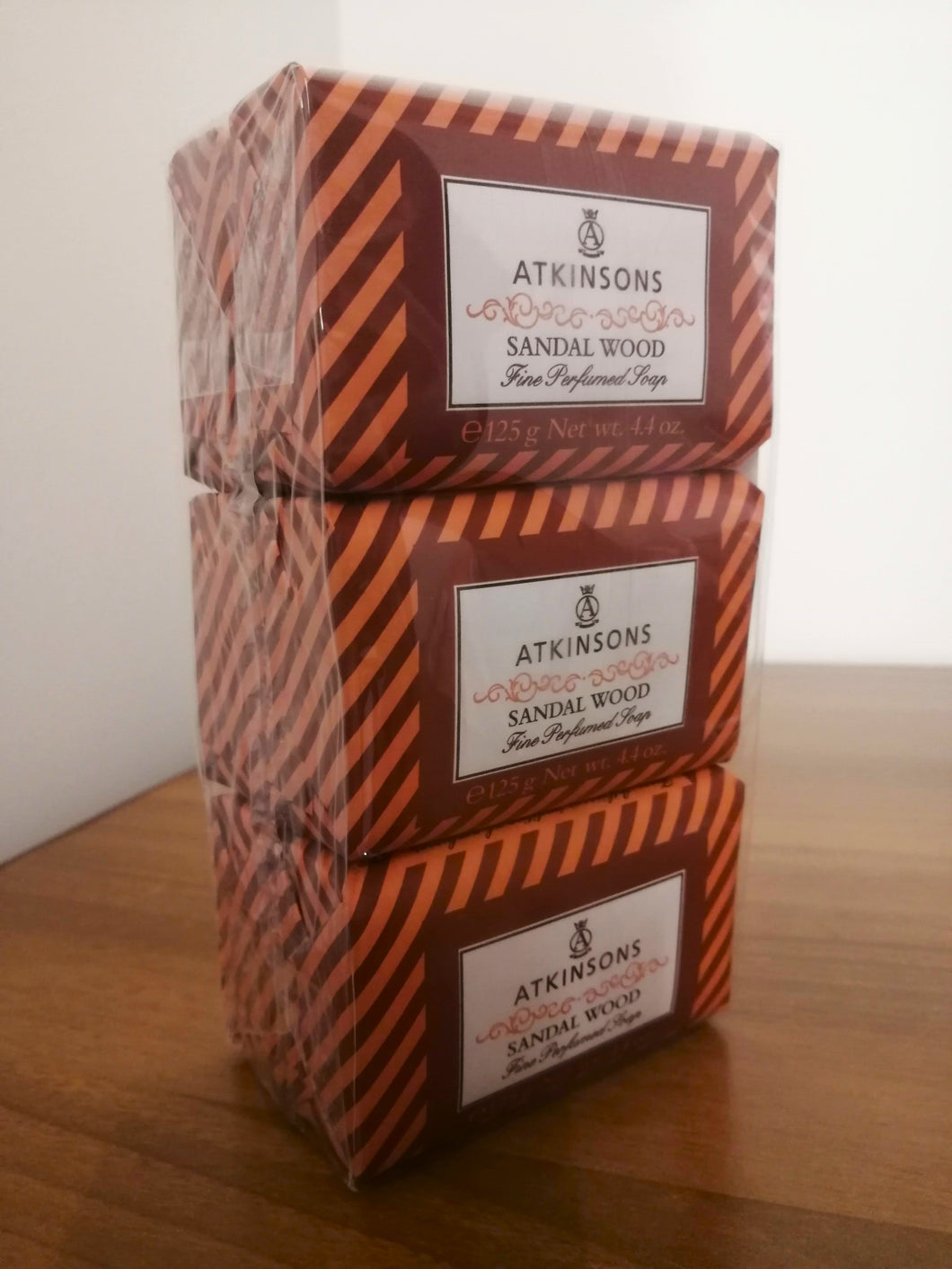 Atkinsons SOAP Sandalwood 125 gr - Sapone Bagno profumato 6 Pezzi