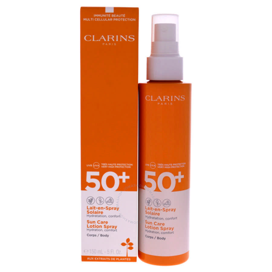 Clarins Lait-en-Spray Solaire 150 ml Spf 50+ - Latte solare protettivo Corpo