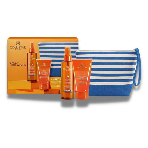 Collistar KIT Olio Secco S/Abbronzante Idratante SPF6 Viso Corpo + Doccia Doposole