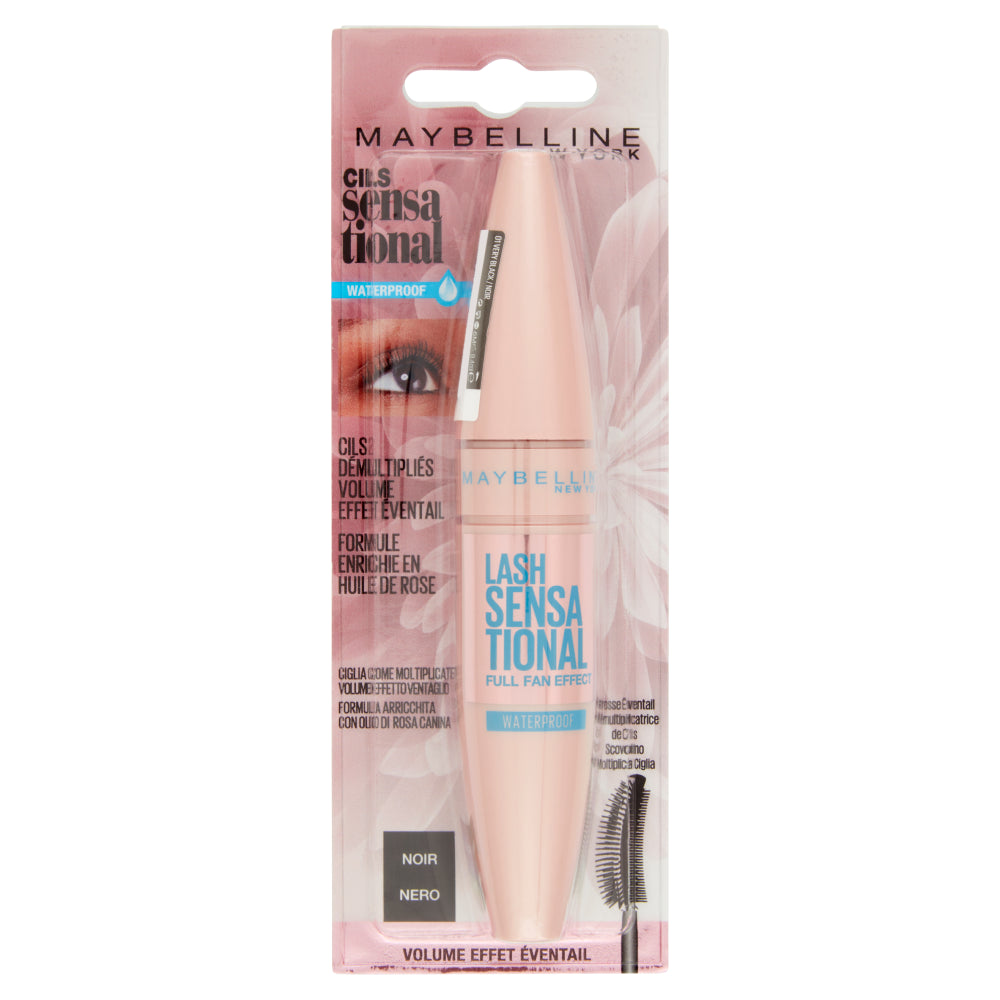 MAYBELLINE Mascara Lash Sensational Waterproof 9,4 ml - Black - Nero