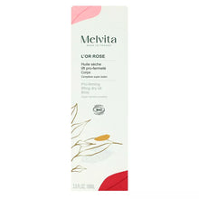 Carica l'immagine nel visualizzatore di Gallery, Melvita L'OR ROSE Huile seche lift pro-fermeté Corps 100 ml - Olio rassodante