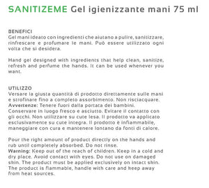 Beautech Gel Igienizzante Mani 75 ml SANITIZEME - MIA PROFUMERIA