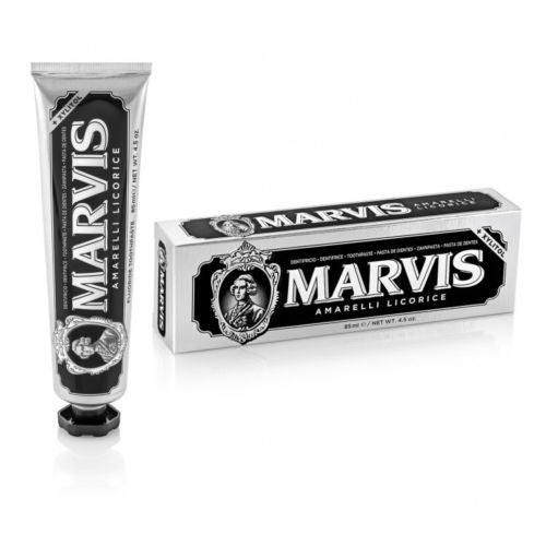 Marvis Dentifricio AMARELLI LICORICE Mint 85 ml - MIA PROFUMERIA