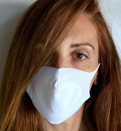 Mascherina in microfibra lavabile - BIANCA - MIA PROFUMERIA